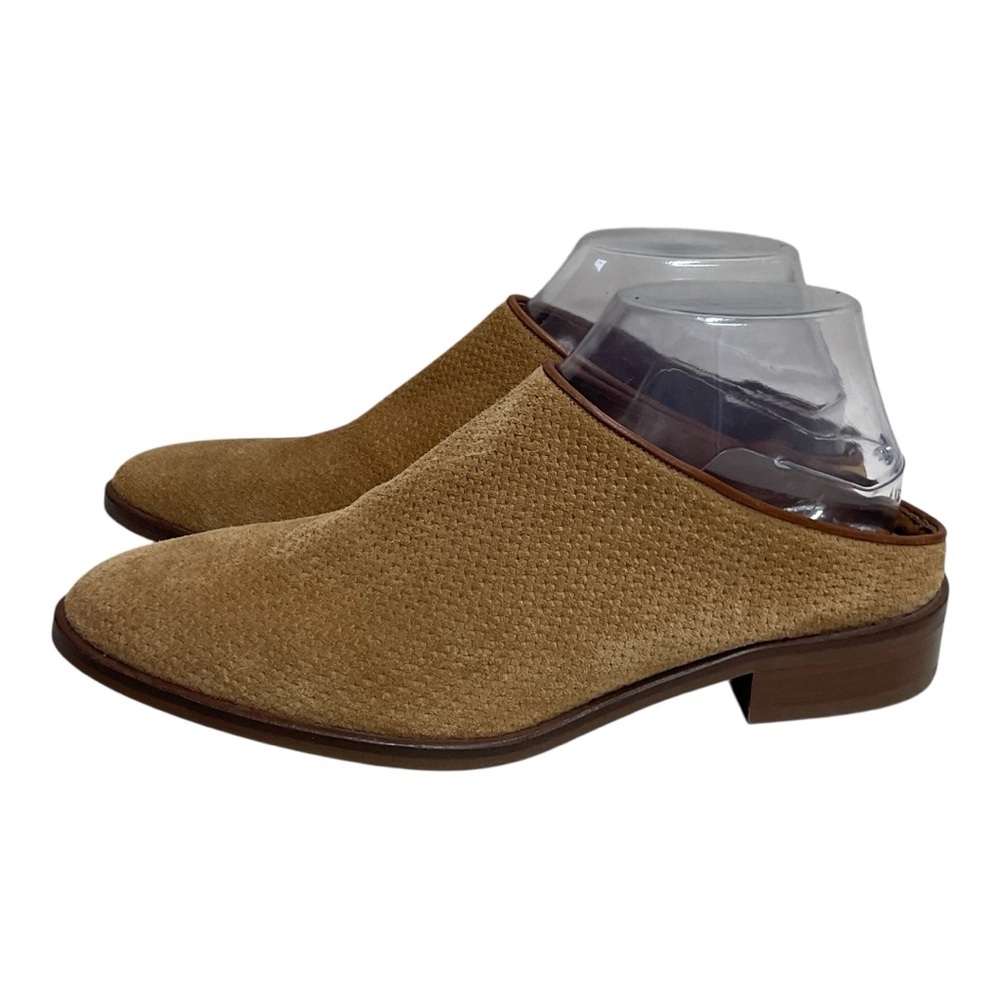 Aquatalia Size 7.5 Perforated suede Mule Trim embellishment
